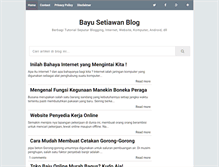 Tablet Screenshot of bayusetiawan.com